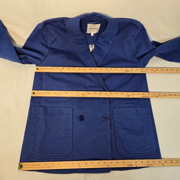 MADEWELL Officecore Bluestone Crossover (Re)generative Chino Blazer Size M NEW! - Picture 15 of 16